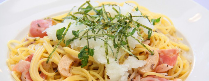 梅肉と大根おろしのスパゲティー